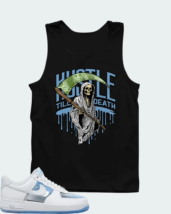 Nike Air Force 1 White University Blue Matching Tank Top
