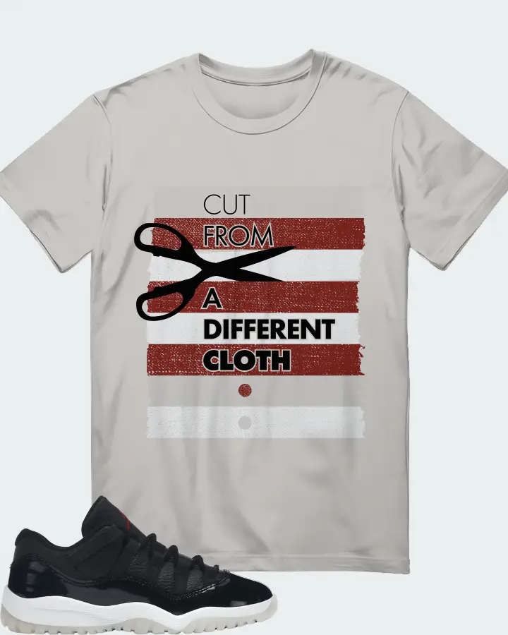 Jordan 11 Retro Low Sneaker Matching Grey T-Shirt - Cut From a Different Cloth