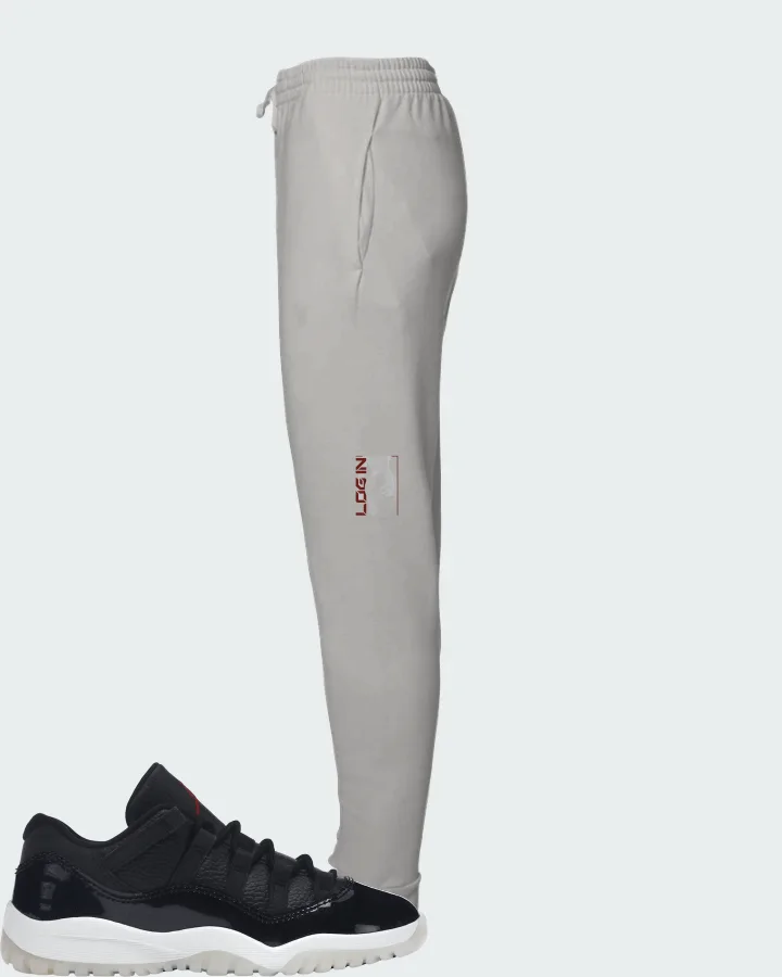 Jordan 11 Retro Low Sneaker Matching Grey Joggers (LOGIN) - View 1