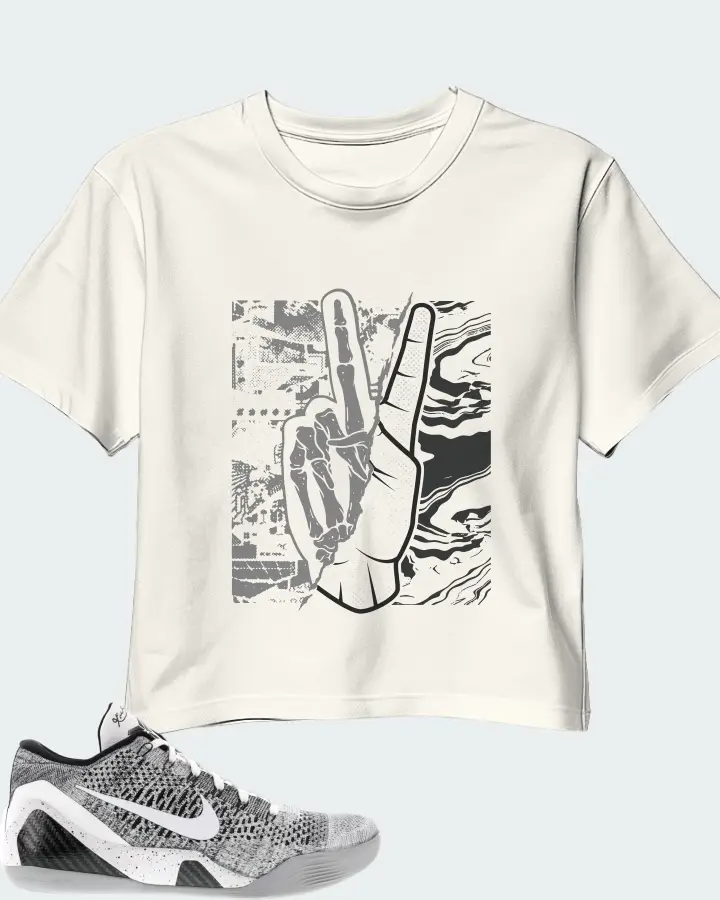Nike Kobe 9 Elite Low Sneaker Matching Ecru White Crop Top - Peace of mind