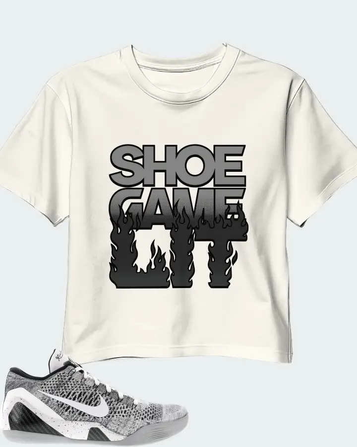 Nike Kobe 9 Elite Low Sneaker Matching Ecru White Crop Top - Shoe Game Lit Refreshed
