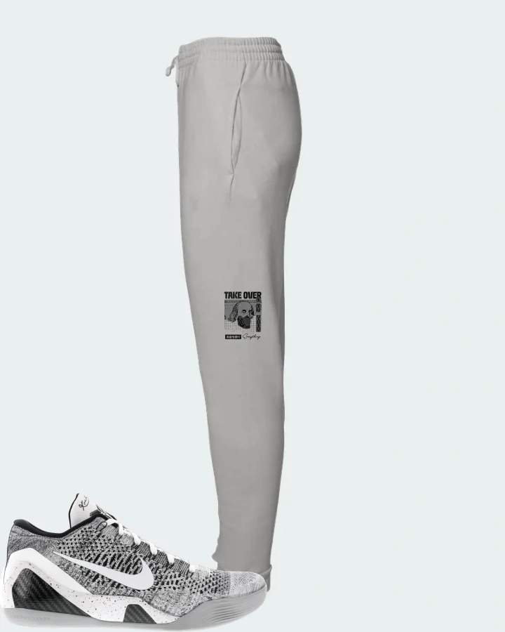 Nike Kobe 9 Elite Low Sneaker Matching Grey Joggers - Take Over