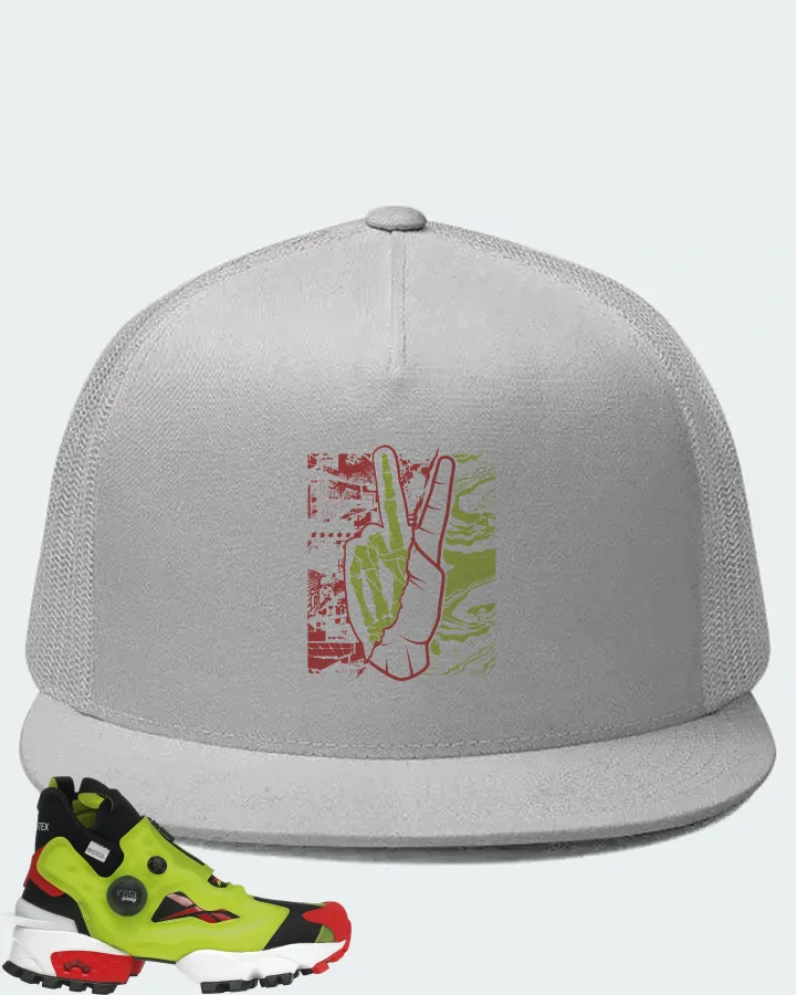 Reebok Instapump Fury X GTX Sneaker Matching White Hat - Peace of mind