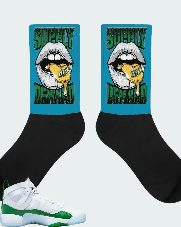 Air Jordan Two Trey Lucky Green Matching Socks