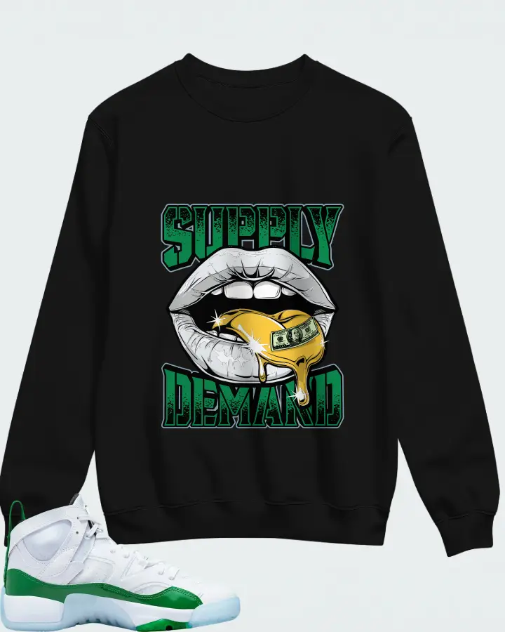 Air Jordan Two Trey Lucky Green Matching Sweatshirt