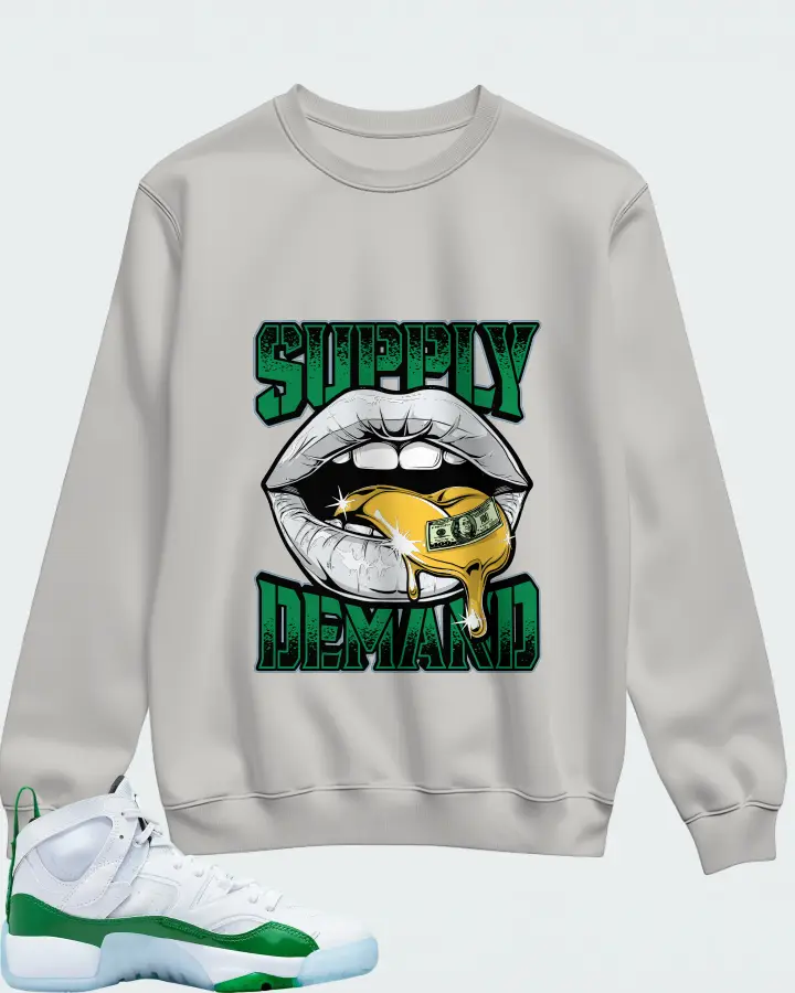 Air Jordan Two Trey Lucky Green Matching Sweatshirt