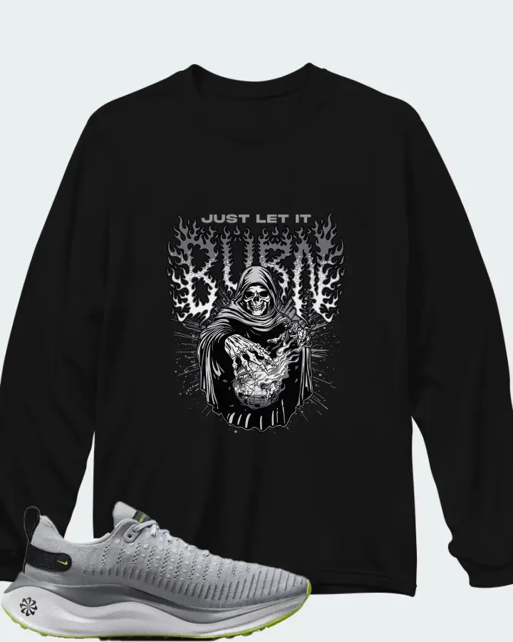 Nike InfinityRN 4 Wolf Grey Matching Long Sleeve T-Shirt