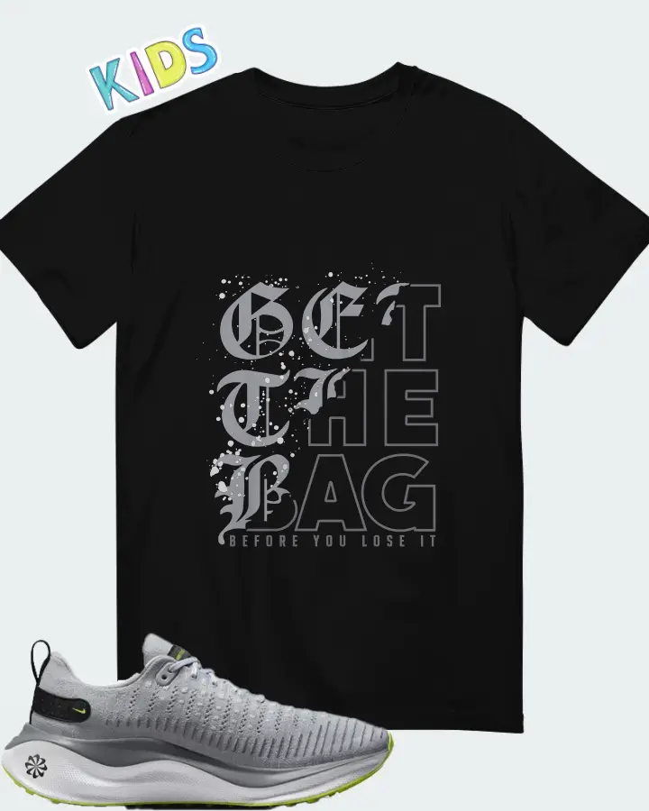 Nike InfinityRN 4 Wolf Grey Matching Kid's T-Shirt