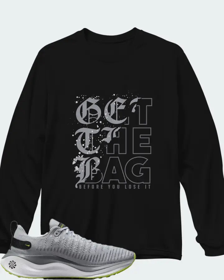 Nike InfinityRN 4 Wolf Grey Matching Long Sleeve T-Shirt