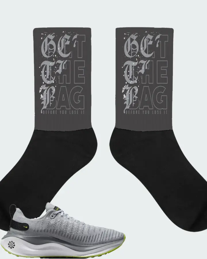 Nike InfinityRN 4 Wolf Grey Matching Socks