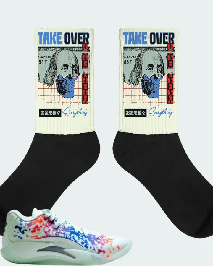 Nike Zion 3 Sneaker Matching Citron Socks - Take Over