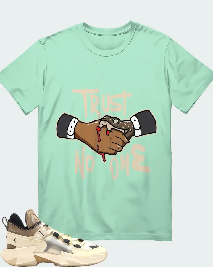 Jordan Why Not .5 Sneaker Matching Mint T-Shirt - Trust No One