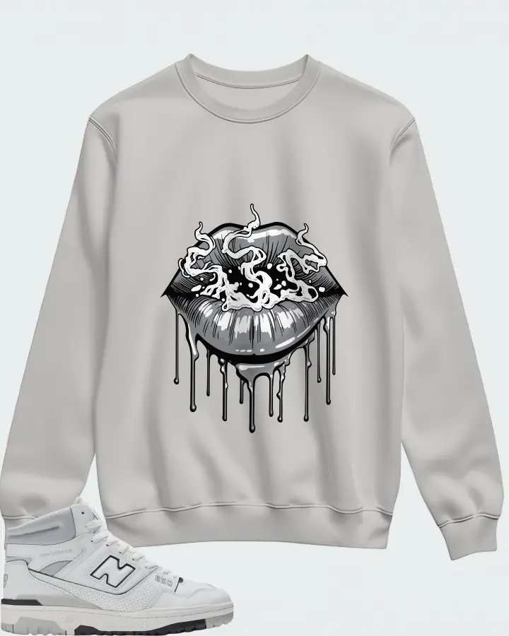 New Balance 650 - White/Grey Matching Sweatshirt