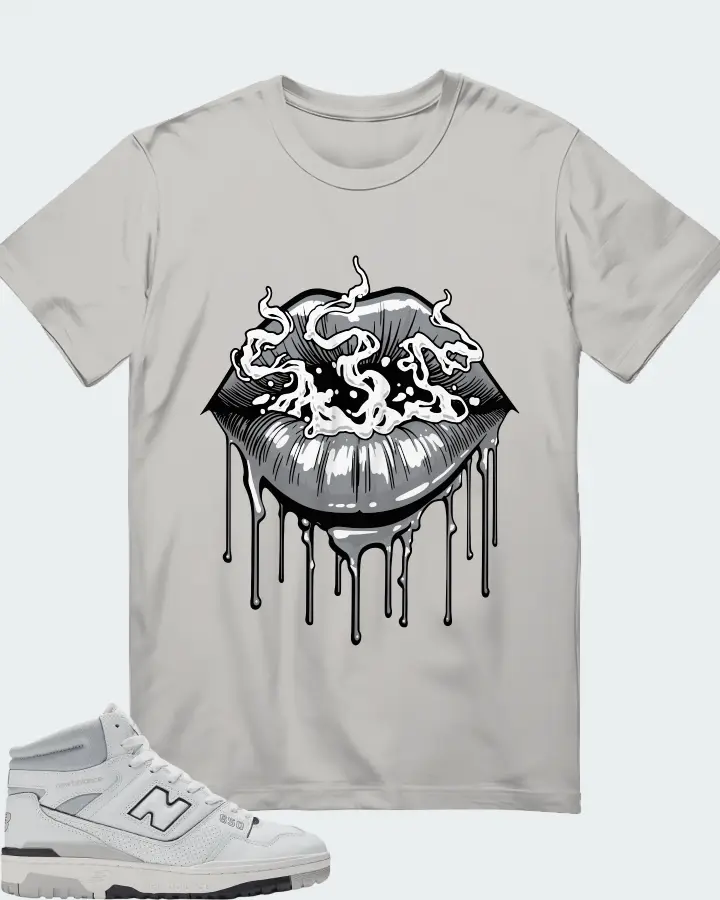New Balance 650 - White/Grey Matching T-Shirt