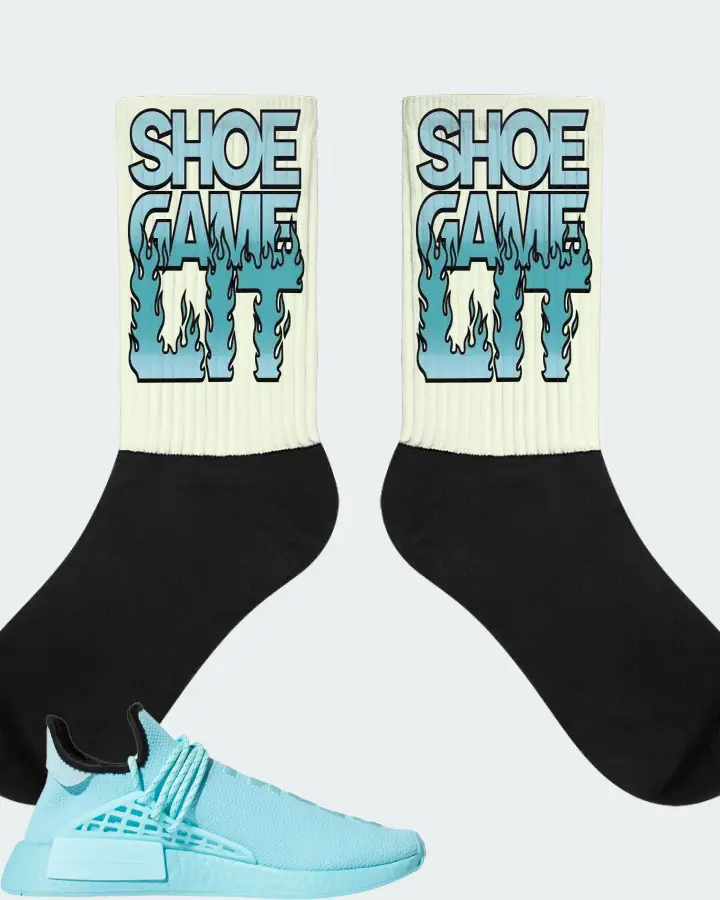 adidas NMD Hu Sneaker Matching Citron Socks - Shoe Game Lit Refreshed