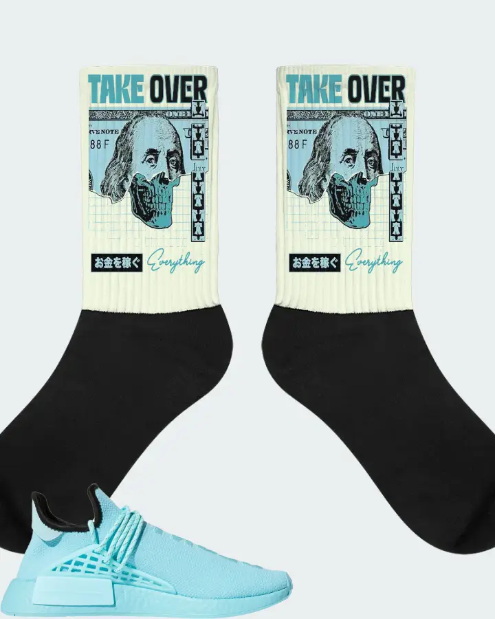 adidas NMD Hu Sneaker Matching Citron Socks - Take Over