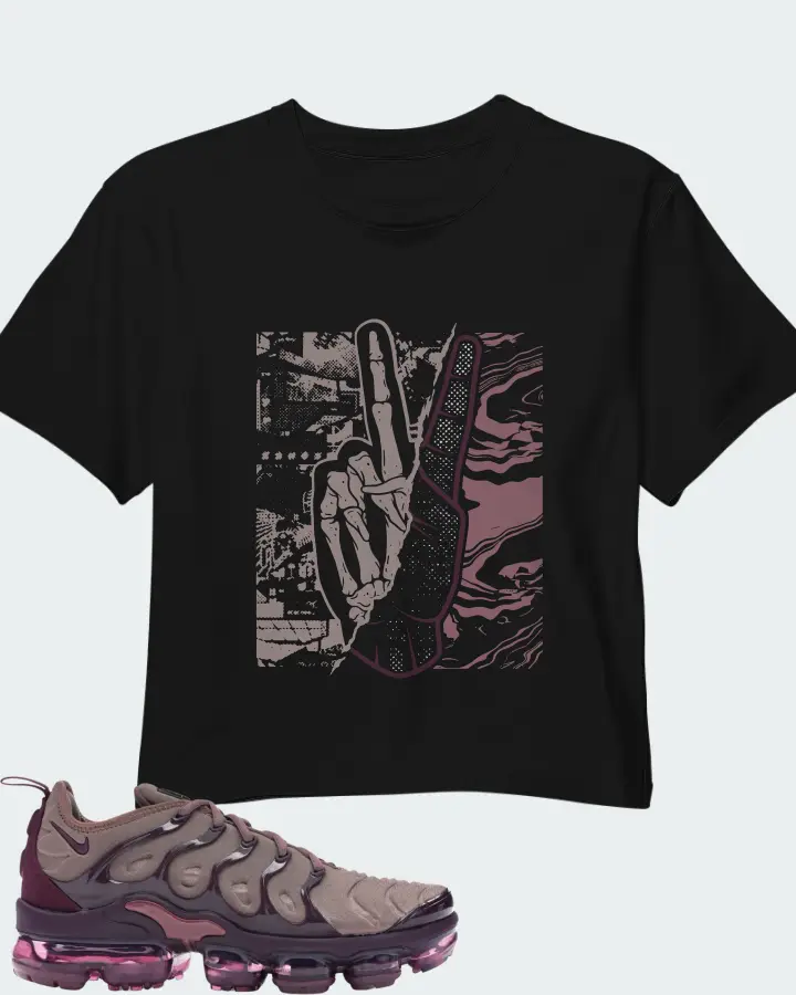 Nike Air VaporMax Plus Bordeaux (Women's) Matching Crop Top