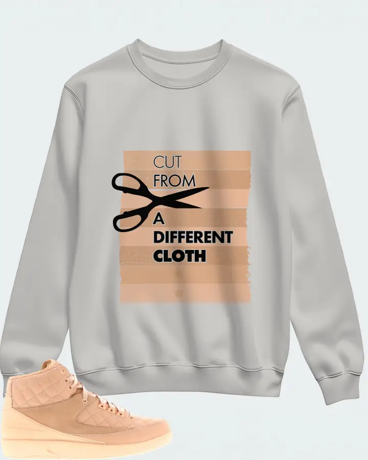 Jordan 2 Retro Sneaker Matching Grey Sweatshirt - Cut From a Different Cloth