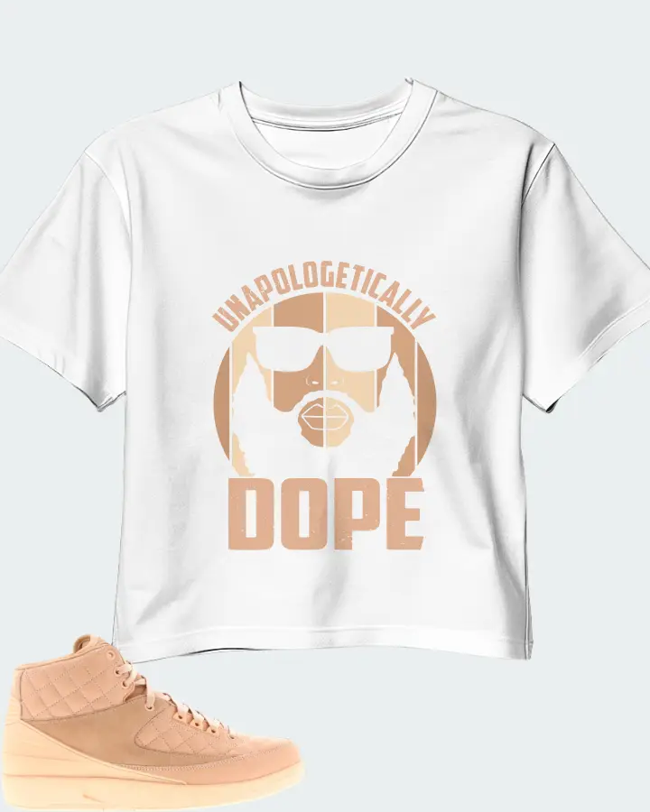 Jordan 2 Retro Sneaker Matching White Crop Top - UNAPOLOGETICALLY DOPE Man