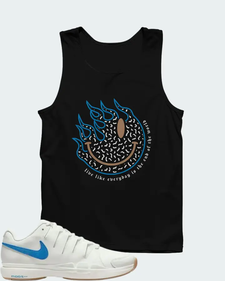 Nike Zoom Vapor 9.5 Tour LTR Sail University Blue Matching Tank Top