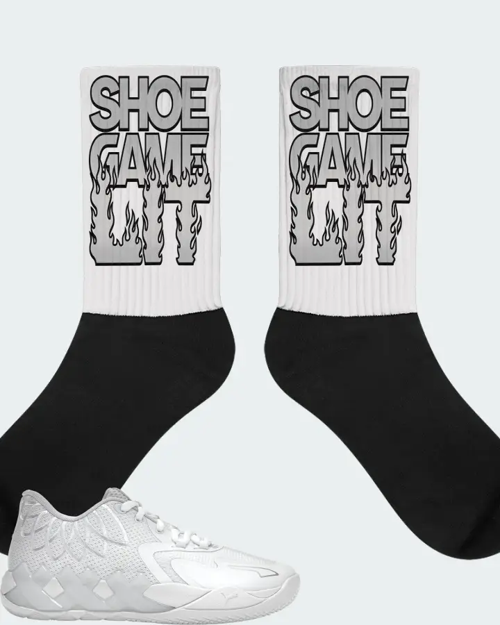 Puma LaMelo Ball MB.01 Sneaker Matching White Socks - Shoe Game Lit Refreshed
