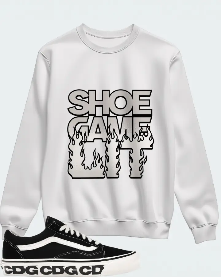 Vans Old Skool LX Sneaker Matching White Sweatshirt - Shoe Game Lit Refreshed