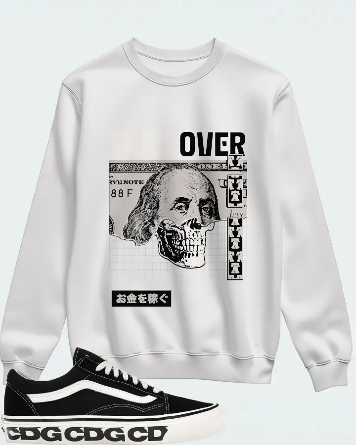 Vans Old Skool LX Sneaker Matching White Sweatshirt - Take Over