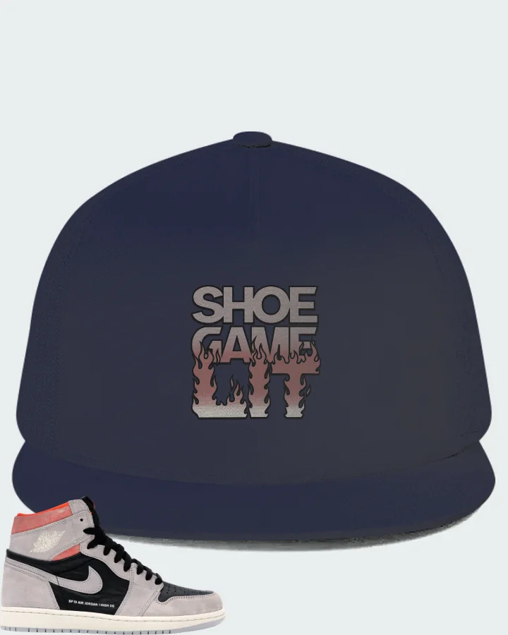 Jordan 1 Retro High Sneaker Matching Hat - Shoe Game Lit Refreshed