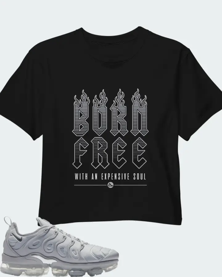 Nike Air VaporMax Plus Cool Grey Matching Crop Top