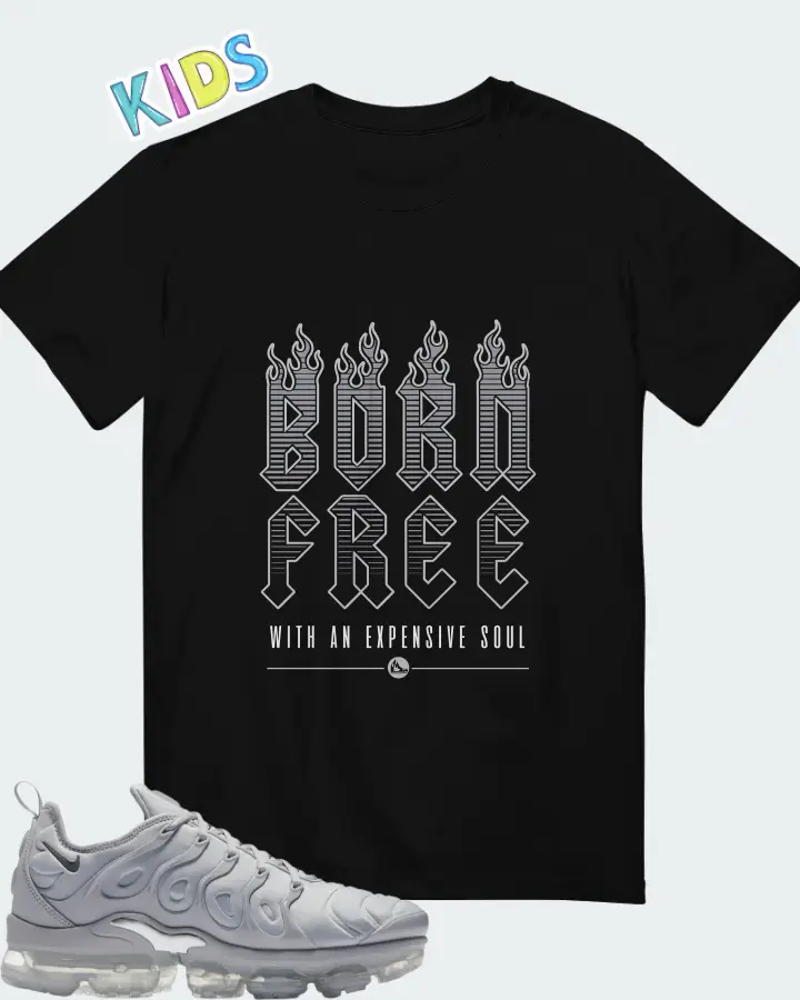 Nike Air VaporMax Plus Cool Grey Matching Kid's T-Shirt