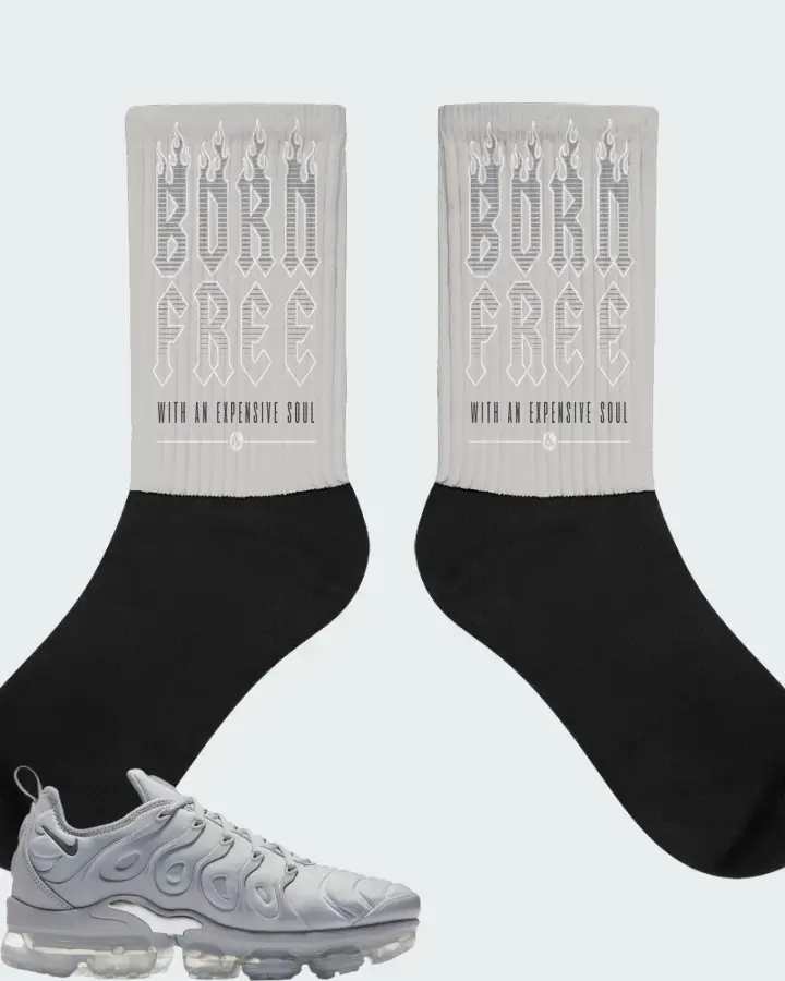 Nike Air VaporMax Plus Cool Grey Matching Socks