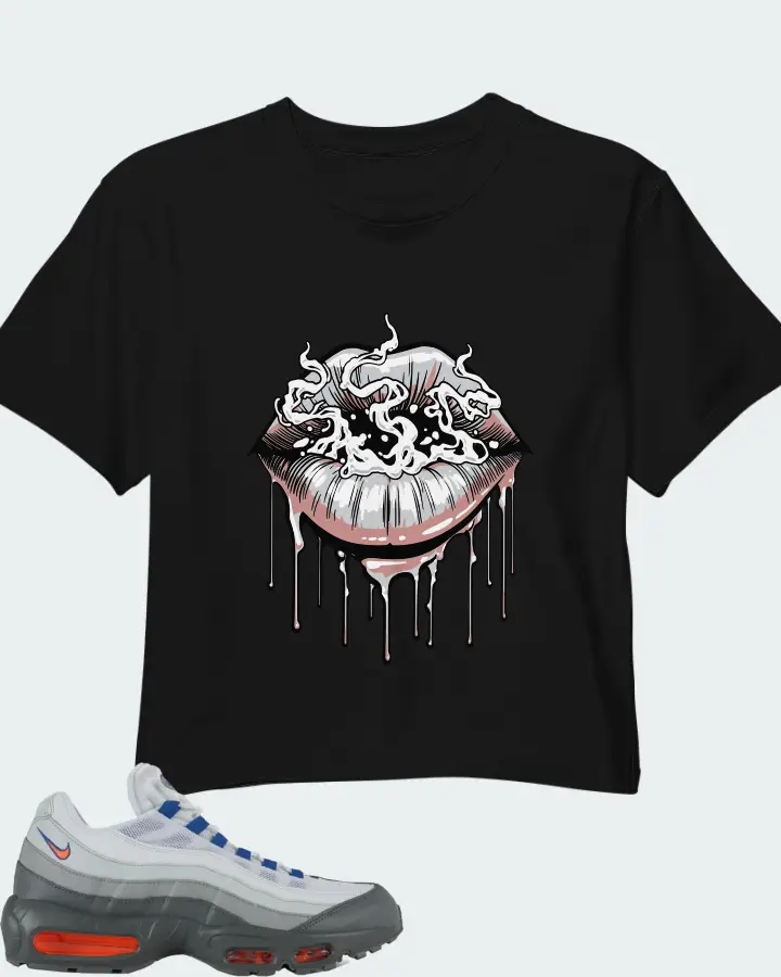 Nike Air Max 95 Cool Grey Total Orange Matching Crop Top