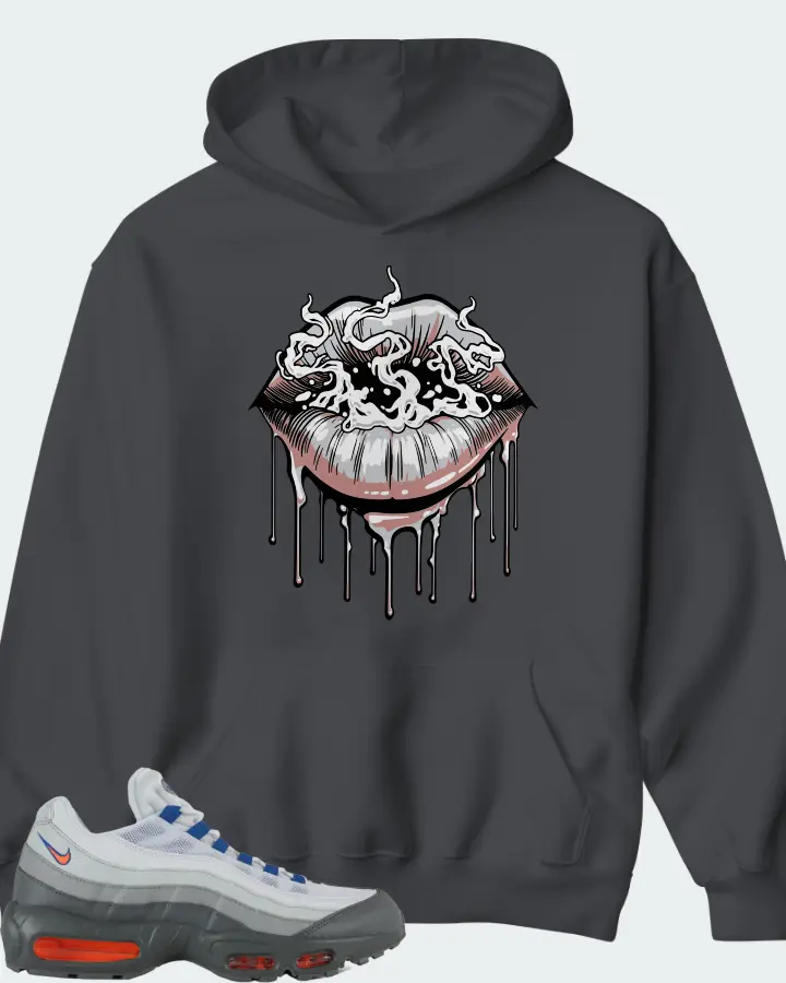 Nike Air Max 95 Cool Grey Total Orange Matching Hoodie