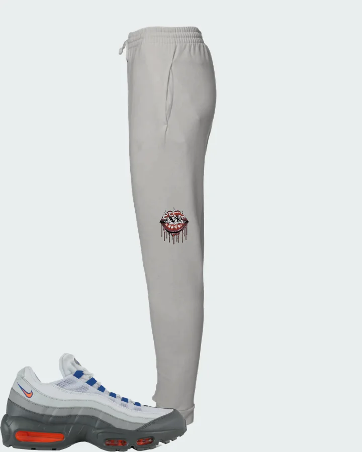 Nike Air Max 95 Cool Grey Total Orange Matching Joggers