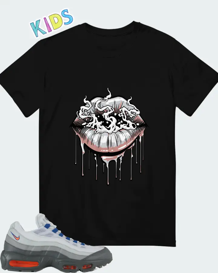 Nike Air Max 95 Cool Grey Total Orange Matching Kid's T-Shirt