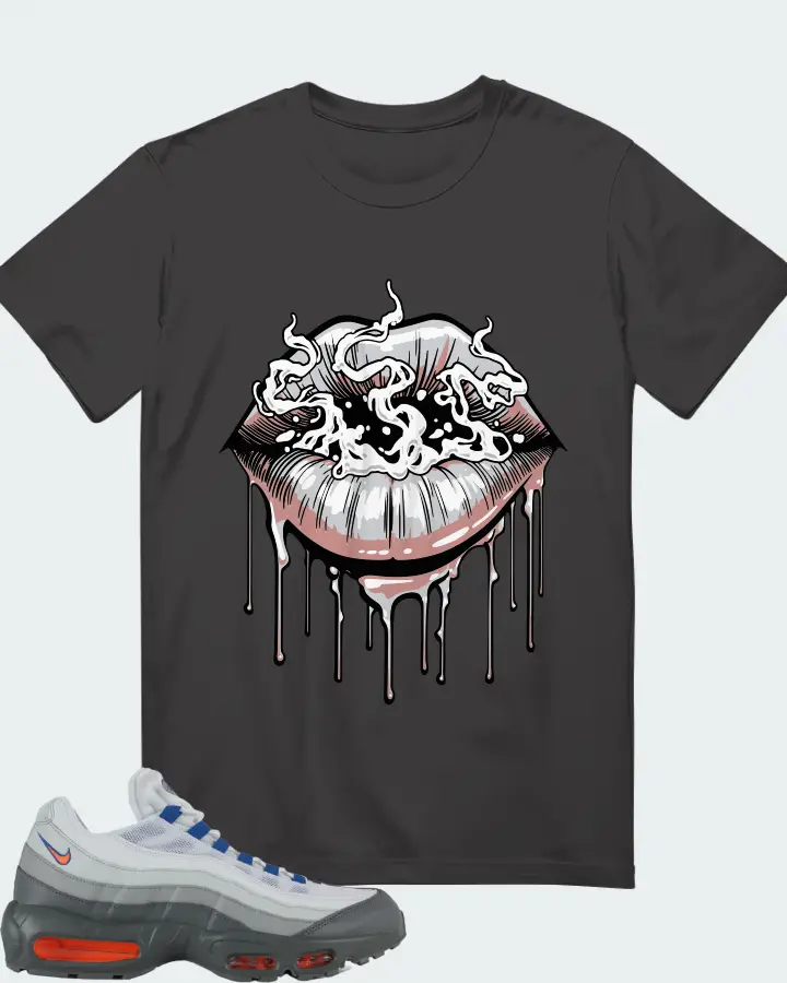 Nike Air Max 95 Cool Grey Total Orange Matching T-Shirt