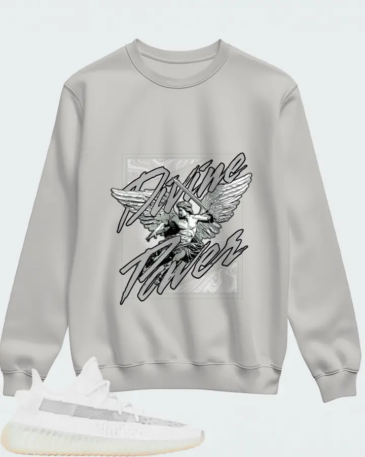 Yeezy Boost 350 V2 Cotton White Matching Sweatshirt