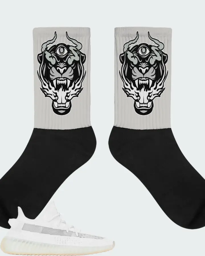 Yeezy Boost 350 V2 Cotton White Matching Socks
