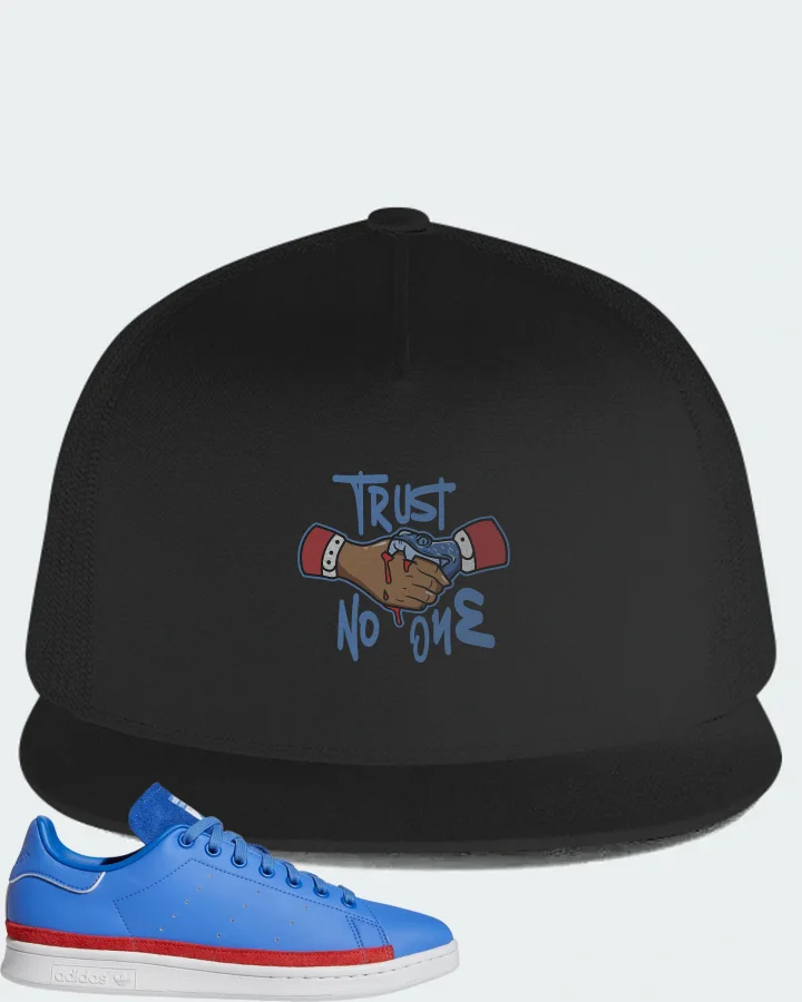 adidas Stan Smith Sneaker Matching Black Hat - Trust No One