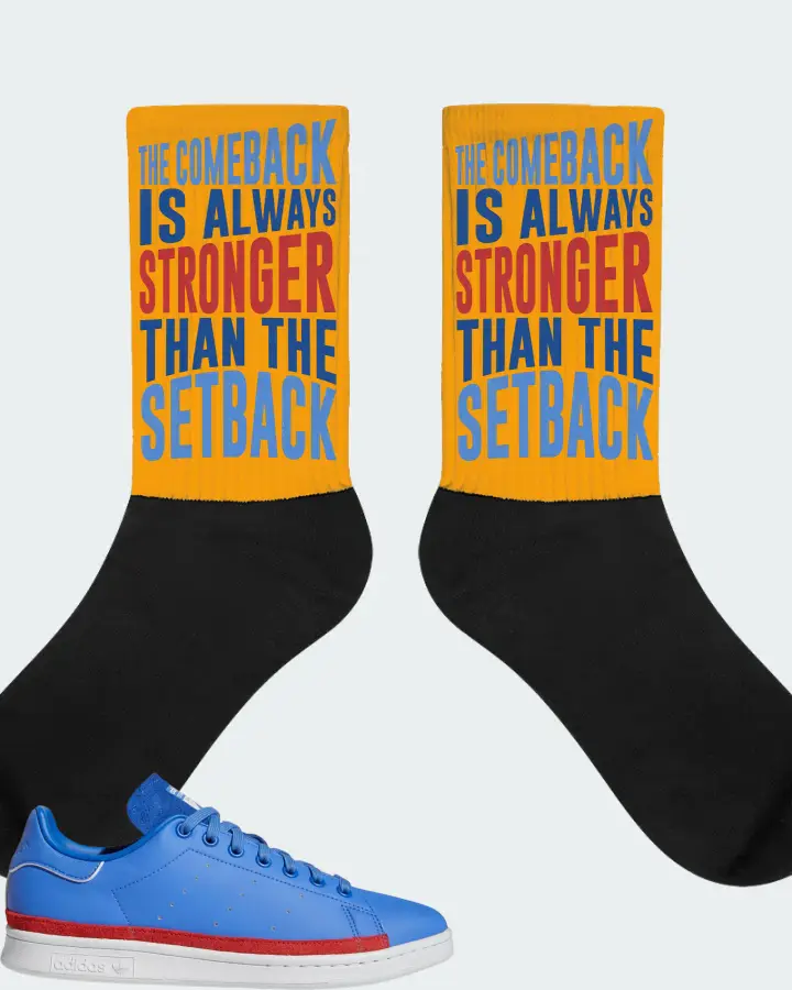 adidas Stan Smith Sneaker Matching Gold Socks - The Comeback
