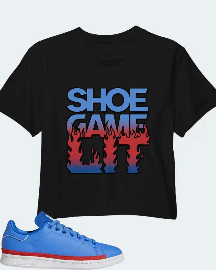 adidas Stan Smith Sneaker Matching Black Crop Top - Shoe Game Lit Refreshed