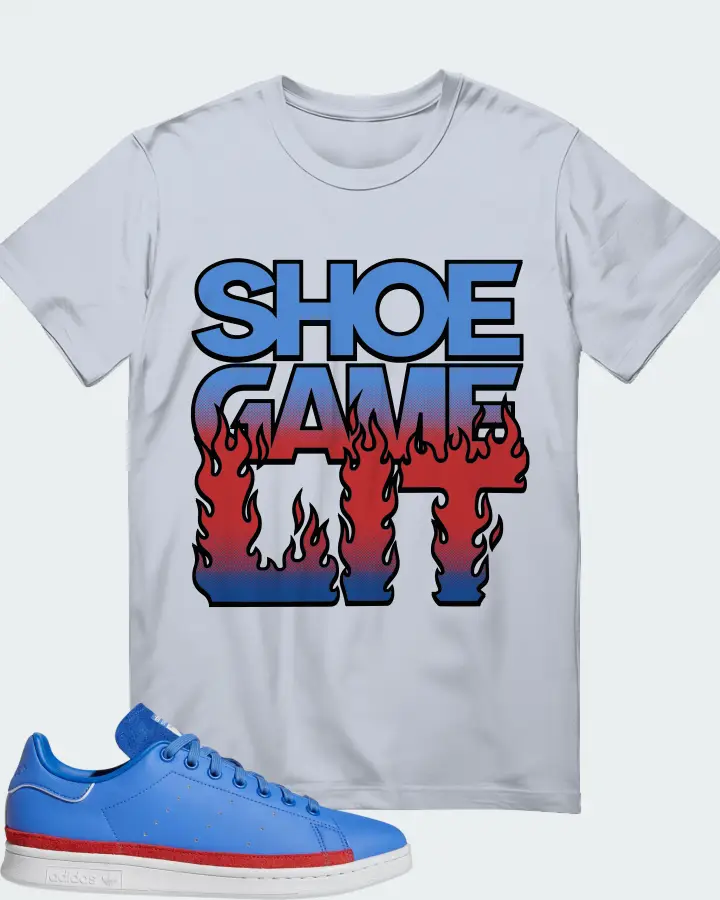 adidas Stan Smith Sneaker Matching Light Blue T-Shirt - Shoe Game Lit Refreshed