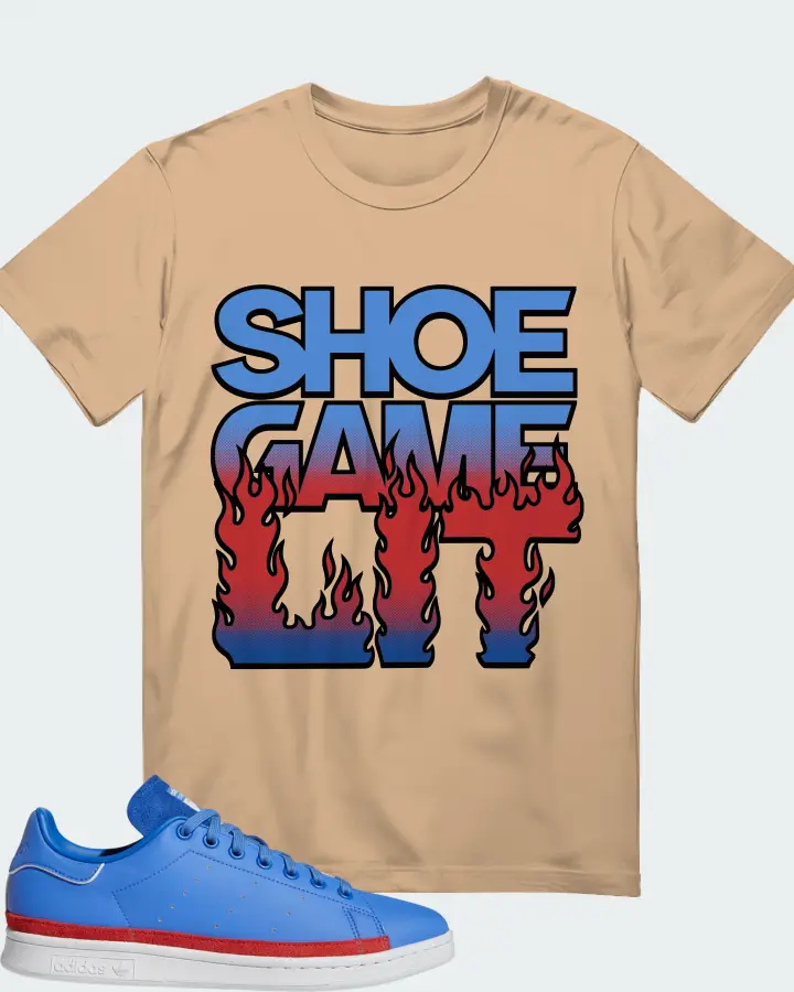 adidas Stan Smith Sneaker Matching Tan T-Shirt - Shoe Game Lit Refreshed