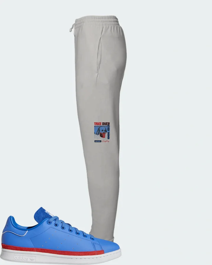 adidas Stan Smith Sneaker Matching Grey Joggers - Take Over