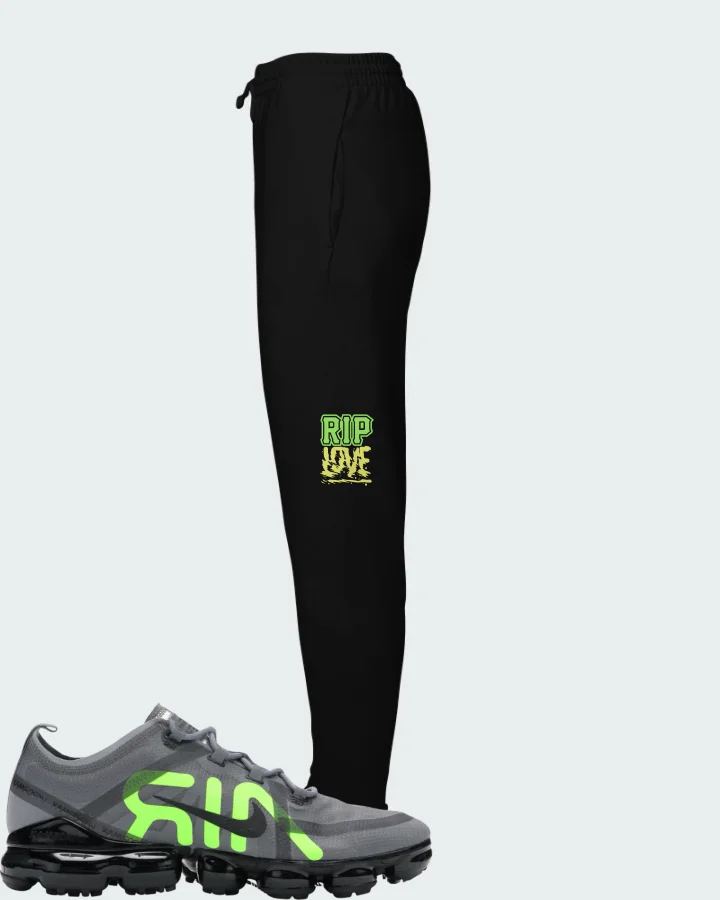 Nike Air VaporMax 2019 Cool Grey Volt Black Matching Joggers