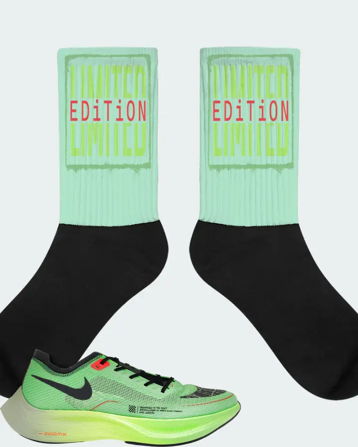 Nike ZoomX Vaporfly Next% 2 Sneaker Matching Mint Socks - LIMITED EDITION