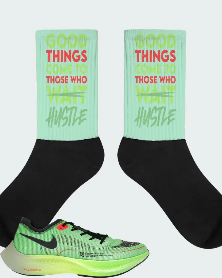 Nike ZoomX Vaporfly Next% 2 Sneaker Matching Mint Socks - Good Things Come