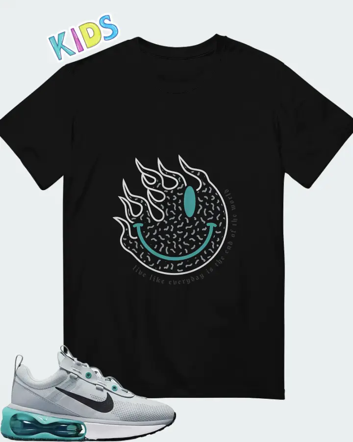 Nike Air Max 2021 Teal Wolf Grey Matching Kid's T-Shirt