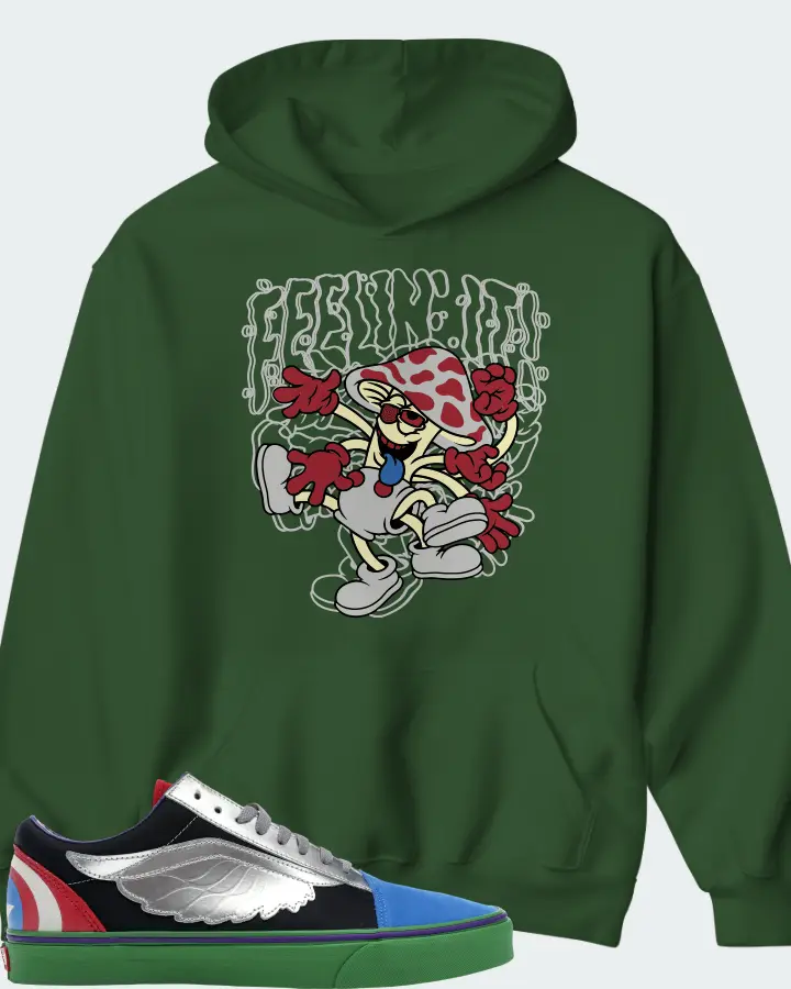 Hoodie in Army Green
