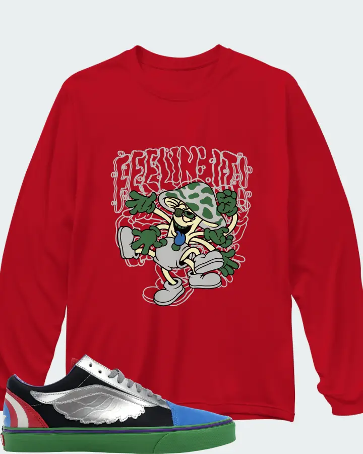 Long Sleeve T-Shirt in Red